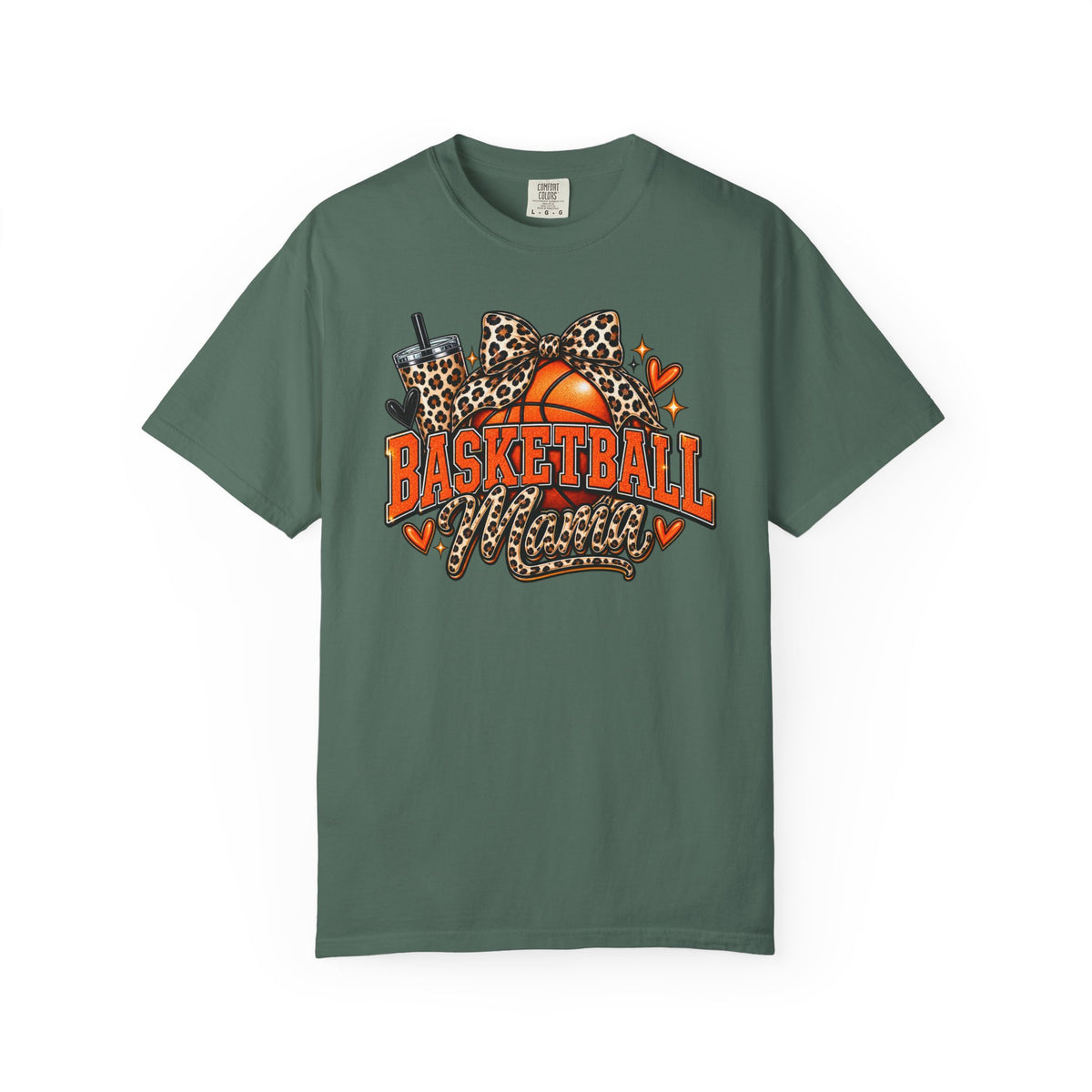 Basketball Mama T-Shirt — Leopard Print Hoop Mom Tee