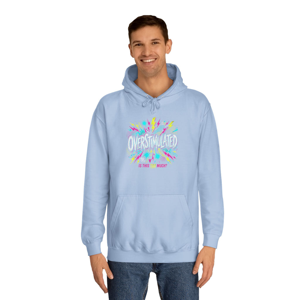 College Hoodie — Colorful Confetti Campus Crewneck