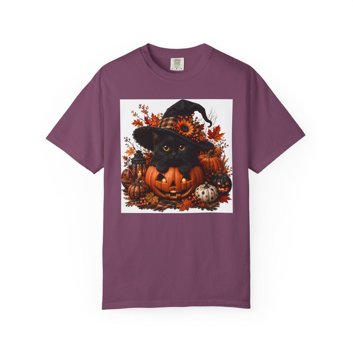 Halloween Black Cat Pumpkin T-Shirt