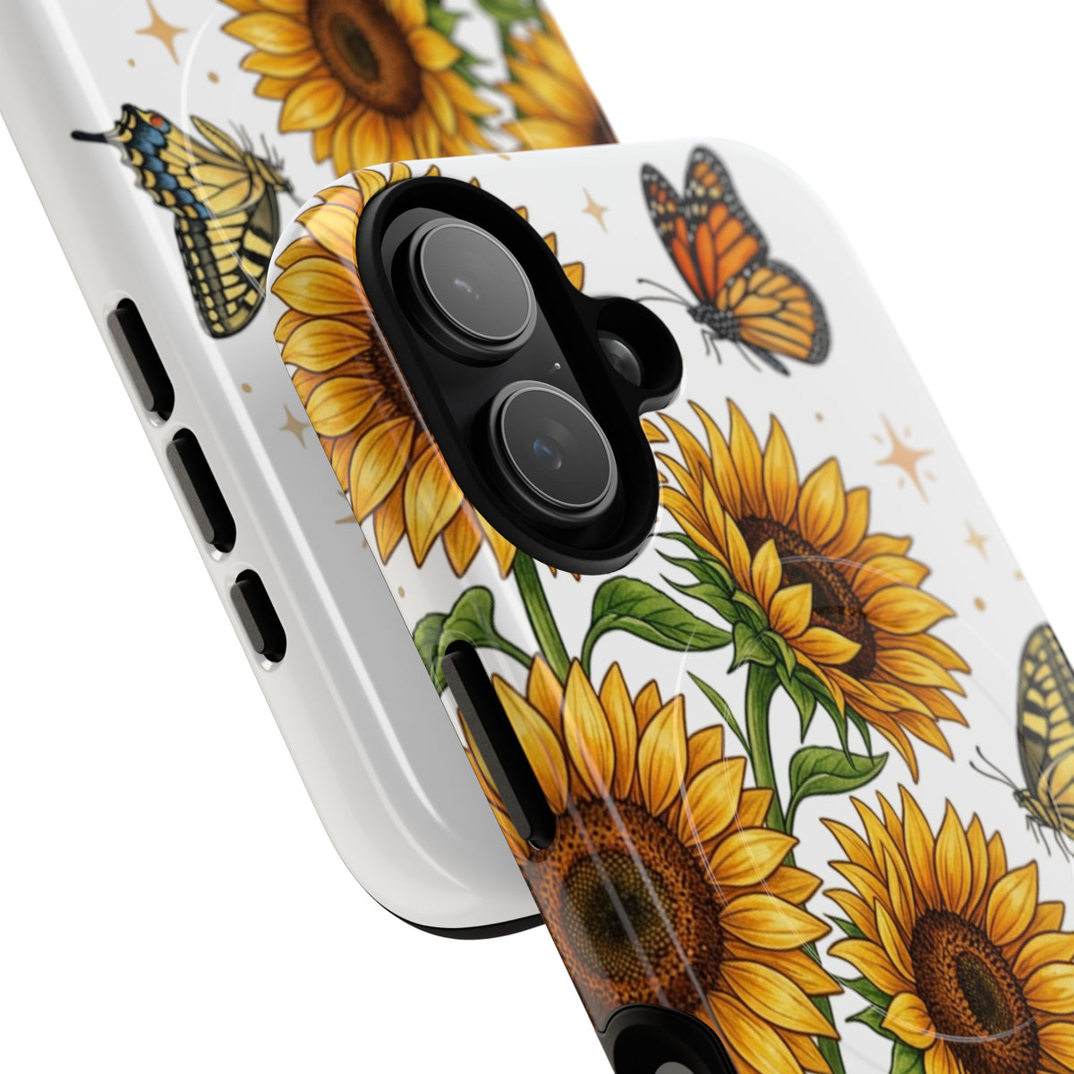 Sunflower & Butterflies Tough Magnetic Phone Case