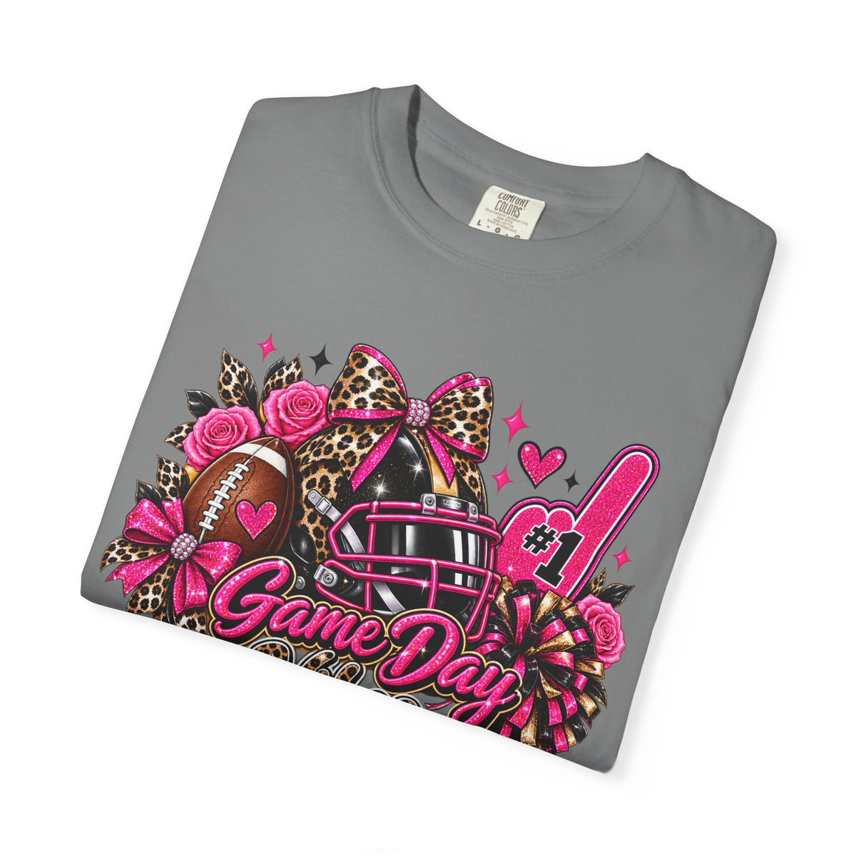 Game Day Pink Football T-Shirt
