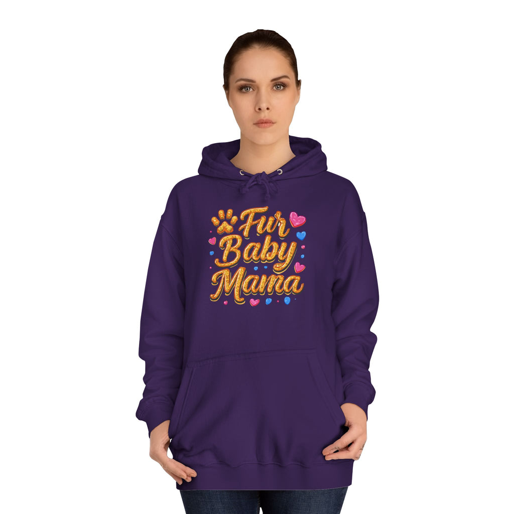 Fur Baby Mama Hoodie — Cute Paw Print Pet Mom Pullover