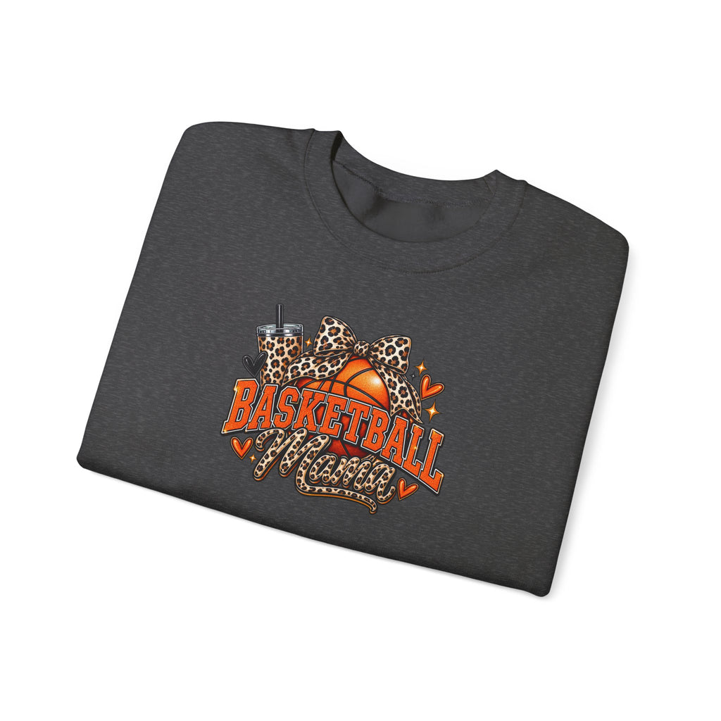 Basketball Leopard Print Crewneck Sweatshirt