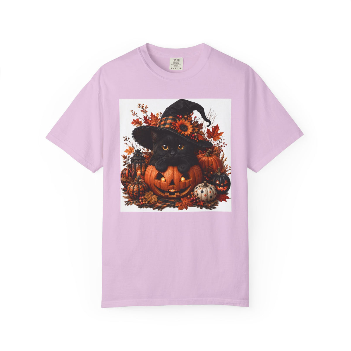 Halloween Black Cat Pumpkin T-Shirt