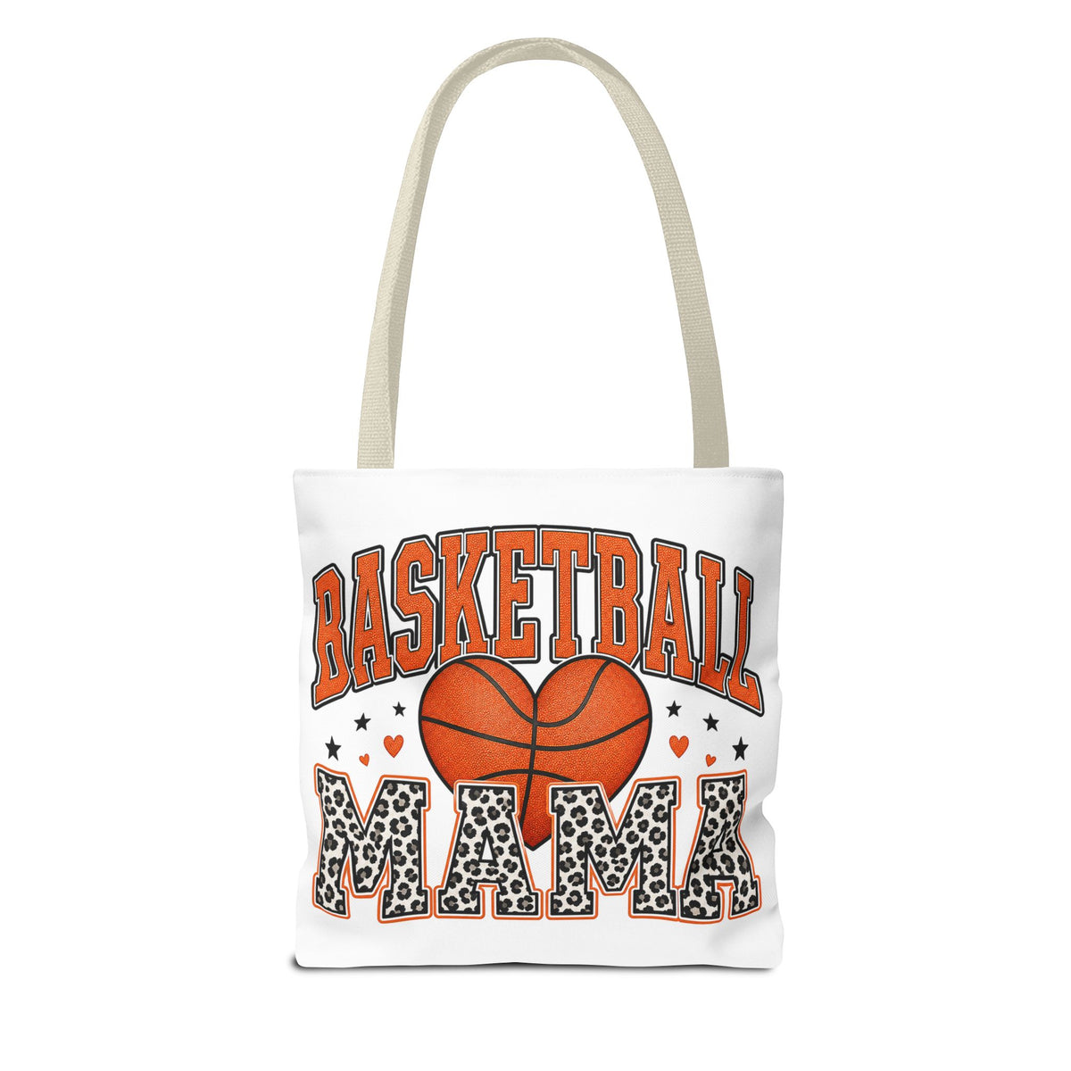 Basketball Mama Tote Bag — Leopard Print Sports Mom Gift