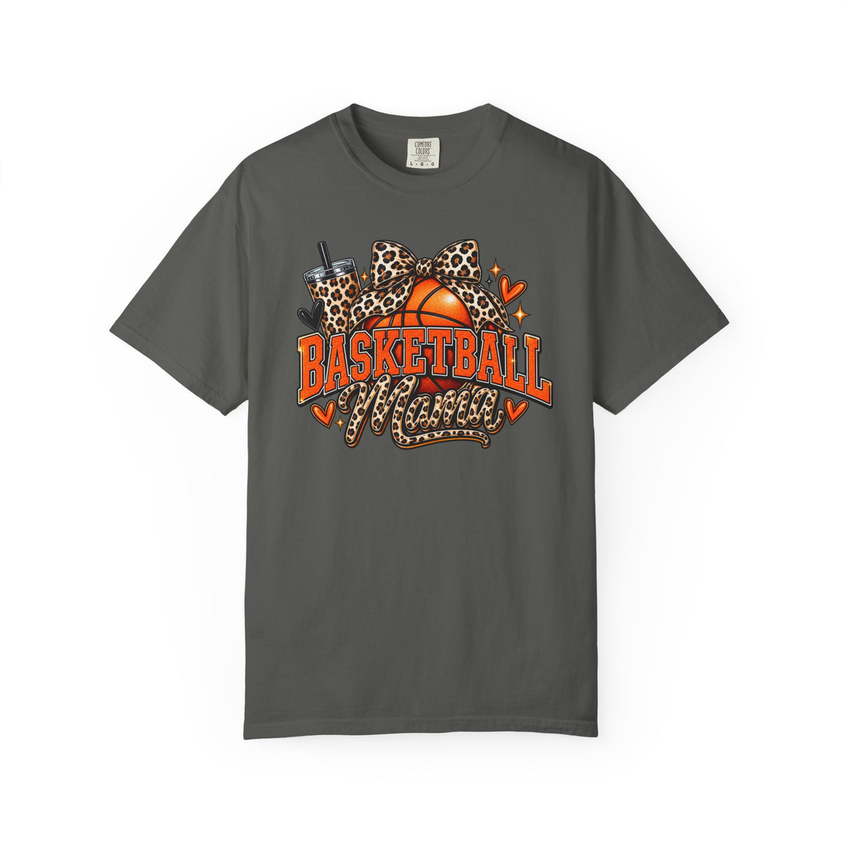 Basketball Mama T-Shirt — Leopard Print Hoop Mom Tee