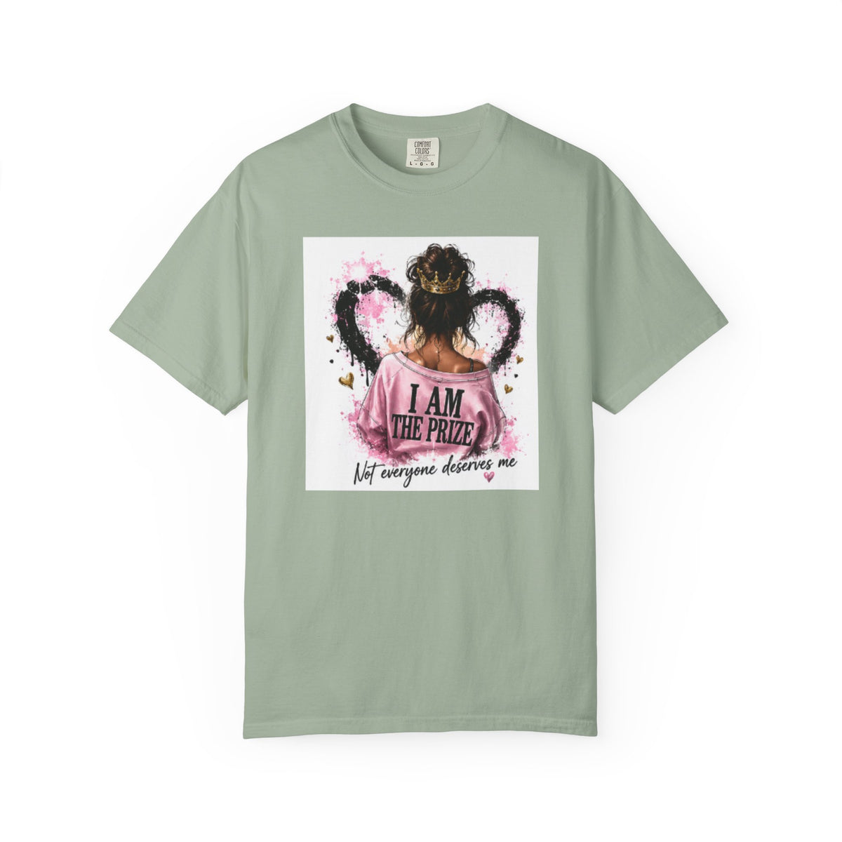 I Am The Prize T-Shirt — Self-Love Graphic Tee with Angel Wings