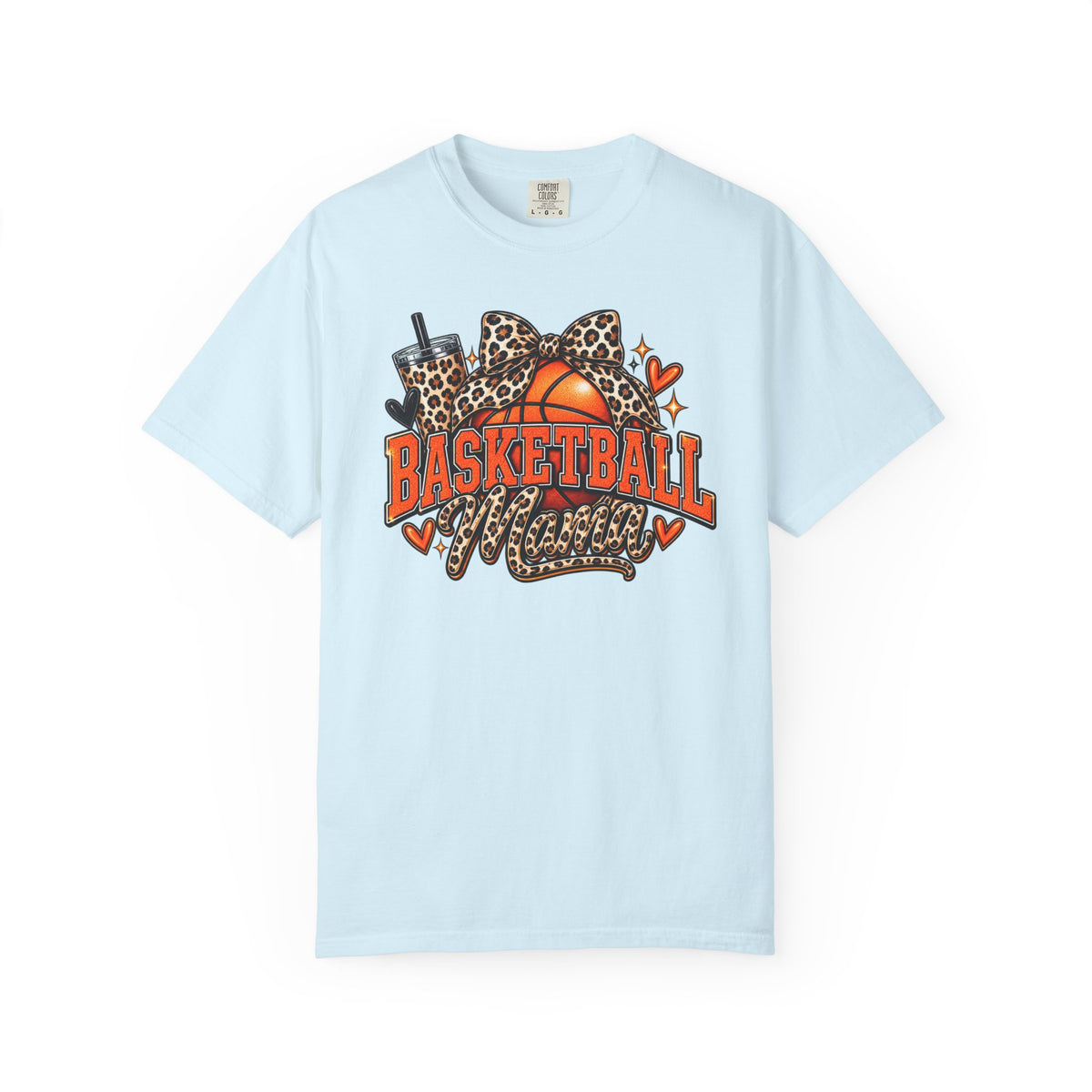 Basketball Mama T-Shirt — Leopard Print Hoop Mom Tee