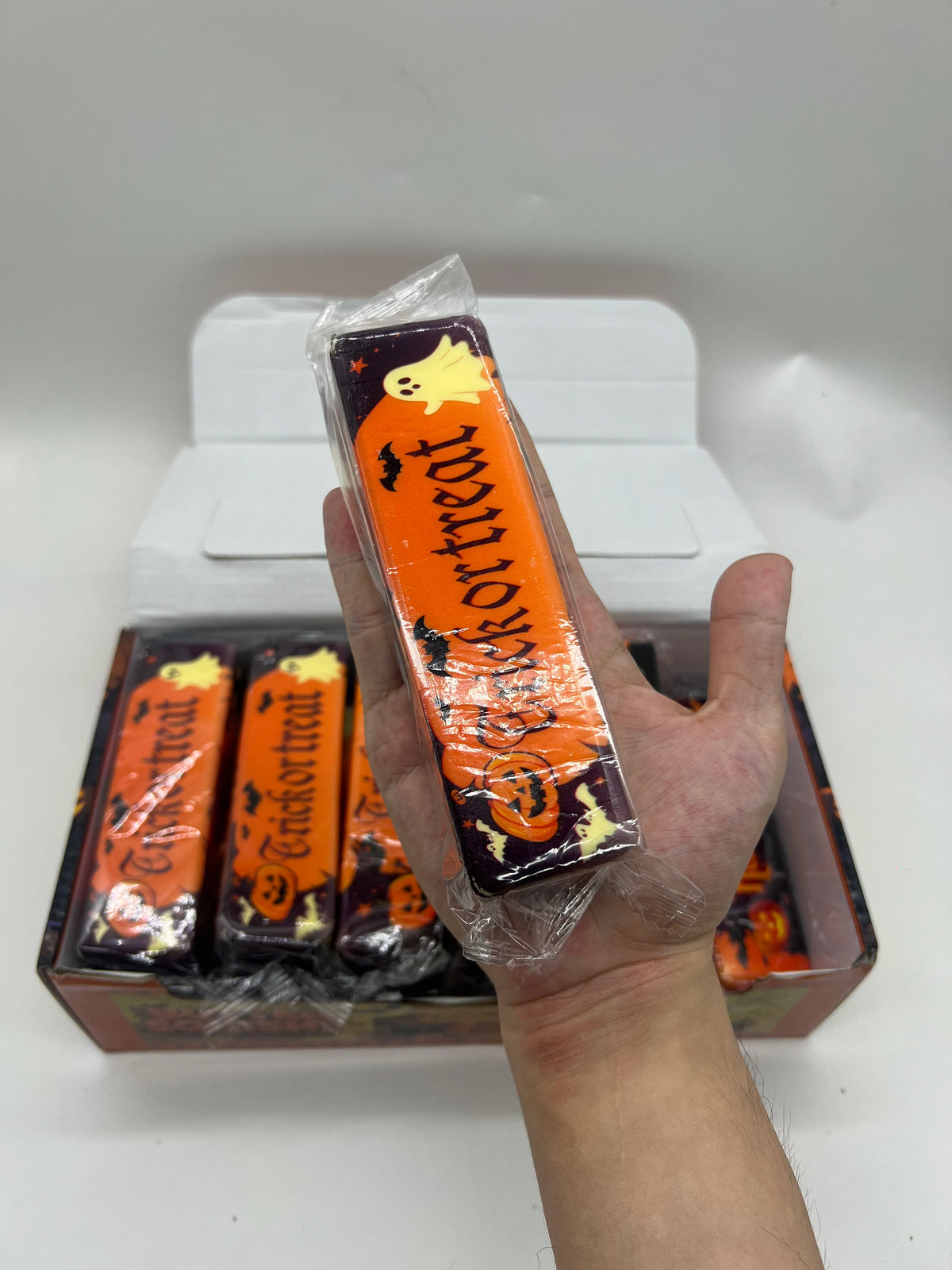 12pcs Halloween Themed Butter Stick Cheese Cube Squishy Toys Slow Rising Soft Squeeze Fidget Toy Promotional Promotional Toys