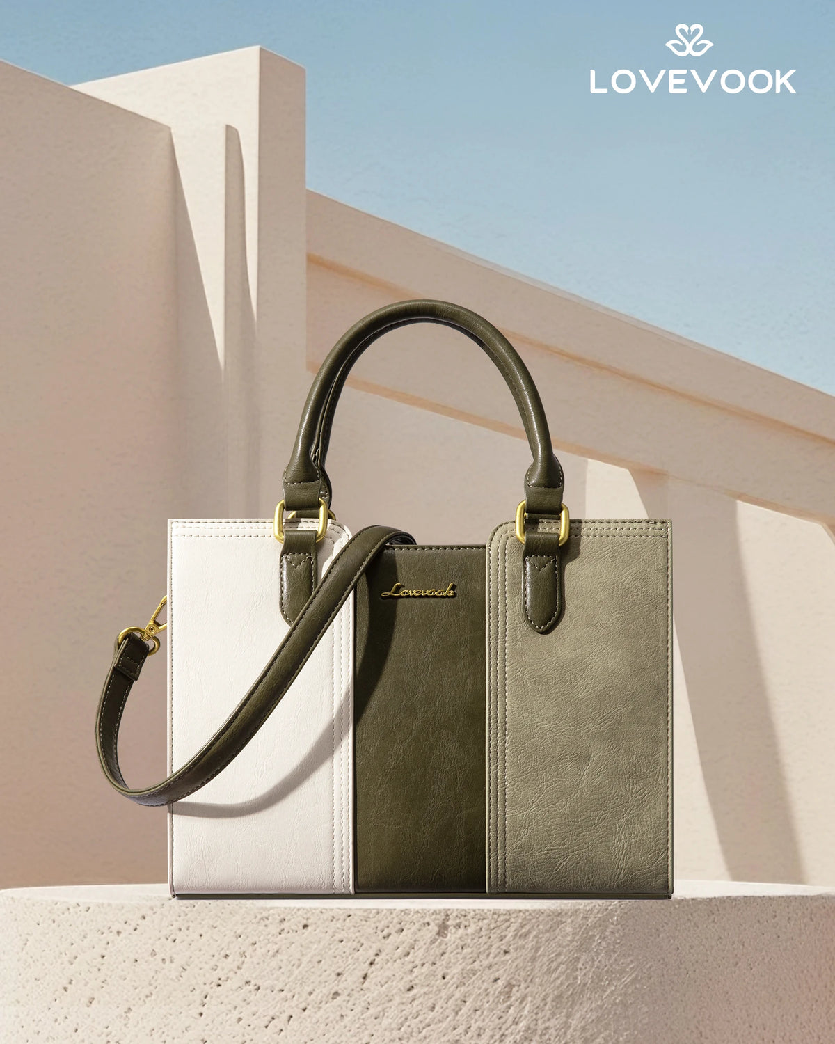 Vintage PU Leather Satchel Handbag