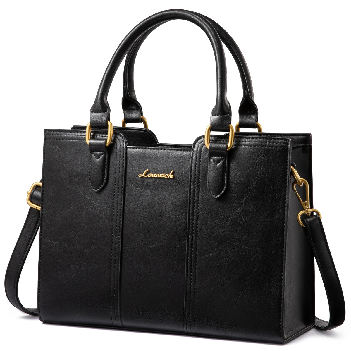 Vintage PU Leather Satchel Handbag