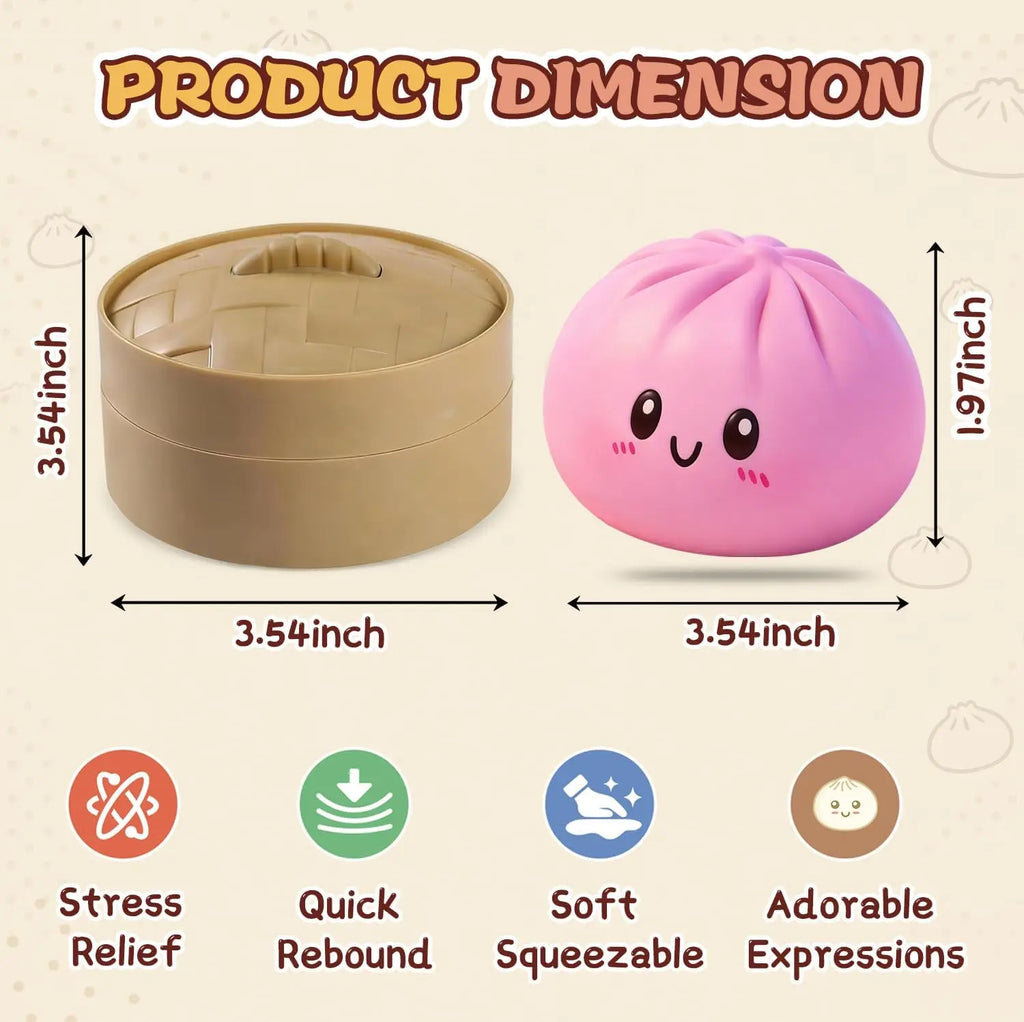 Glitter Dumpling Squishy Stress Ball