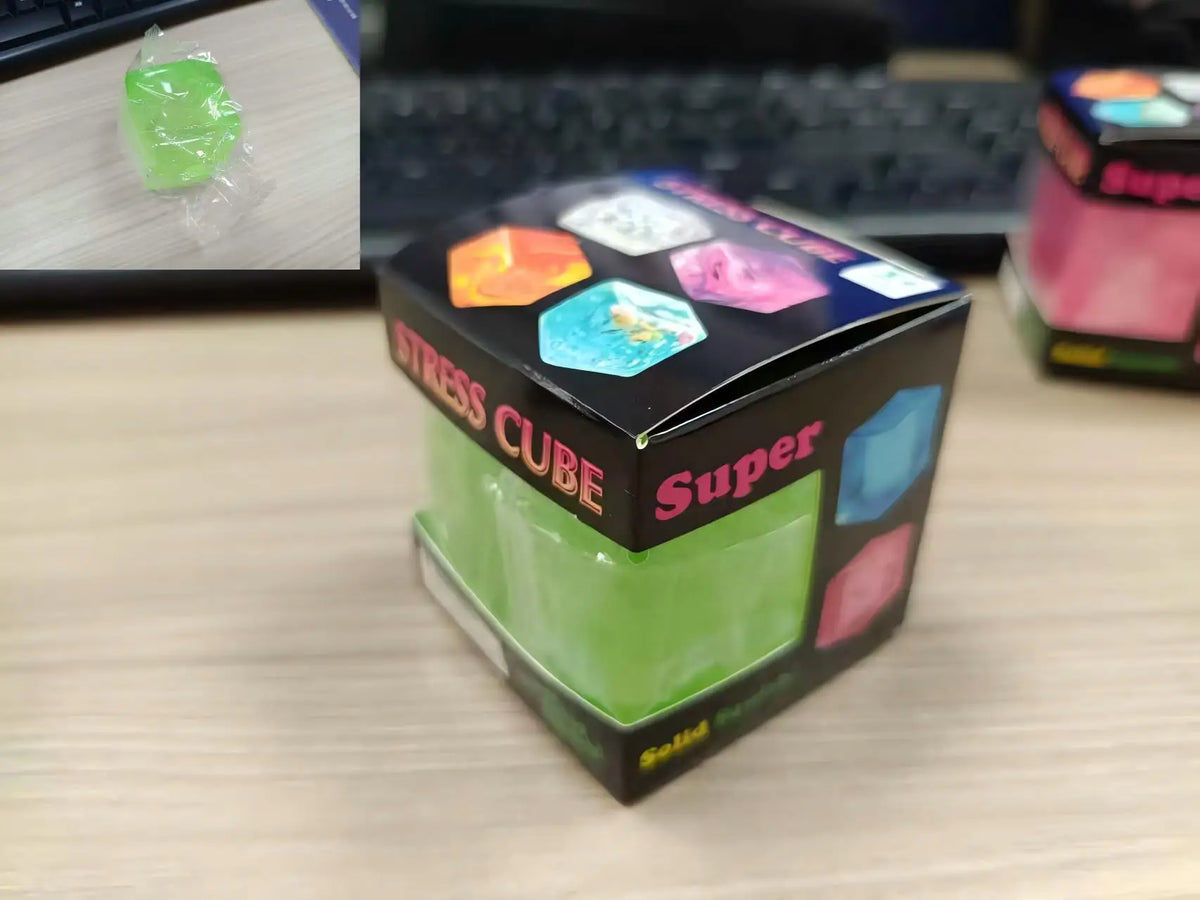 Marble Pattern Cube Squishy Stress Toy