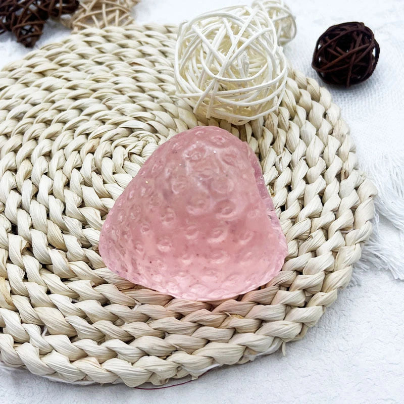 US Stock 3Pcs Set Crystal Clear Strawberry Squishy Promotion Toys Slow Rising Stress Relief Fidget Kawaii Food Squeeze Sensory