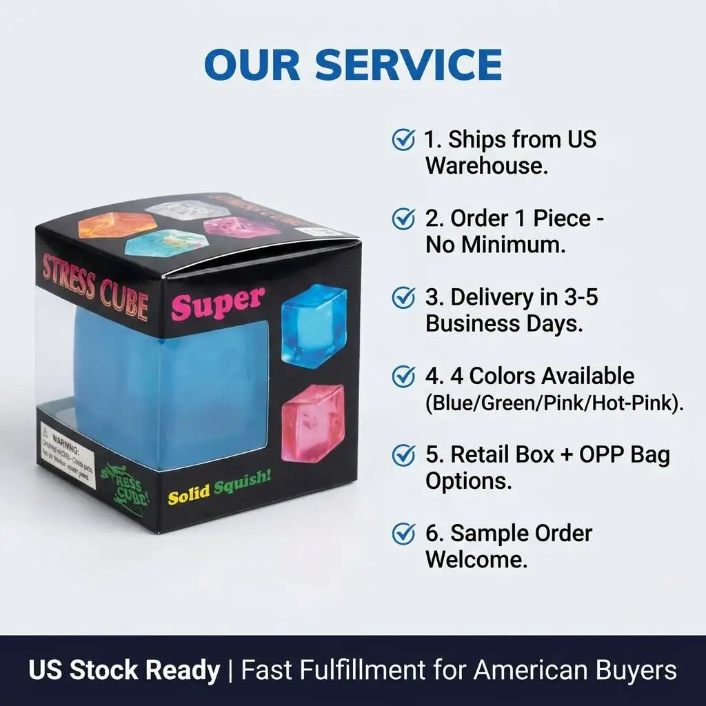 Marble Pattern Cube Squishy Stress Toy
