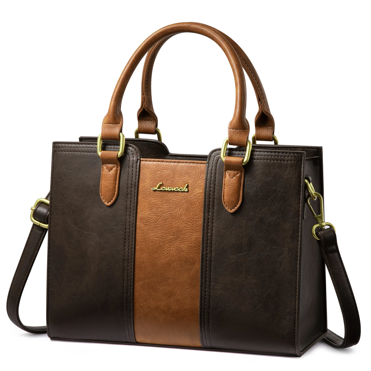 Vintage PU Leather Satchel Handbag