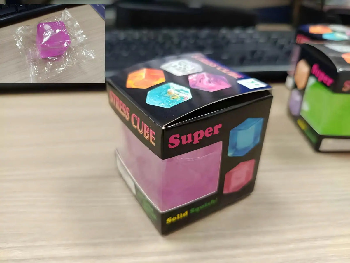 Marble Pattern Cube Squishy Stress Toy
