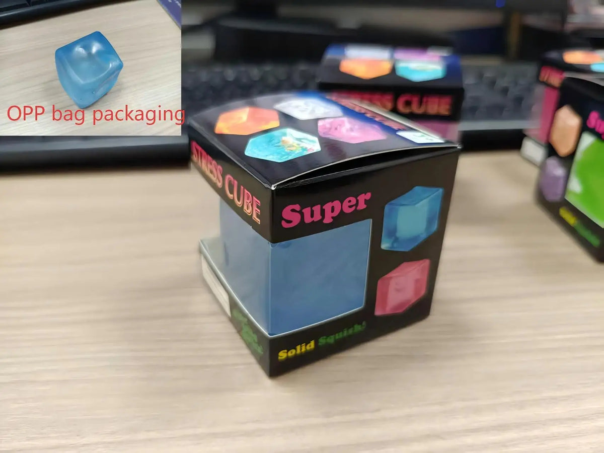 Marble Pattern Cube Squishy Stress Toy