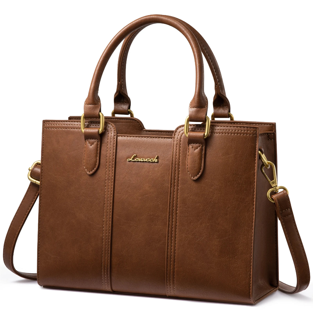 Vintage PU Leather Satchel Handbag