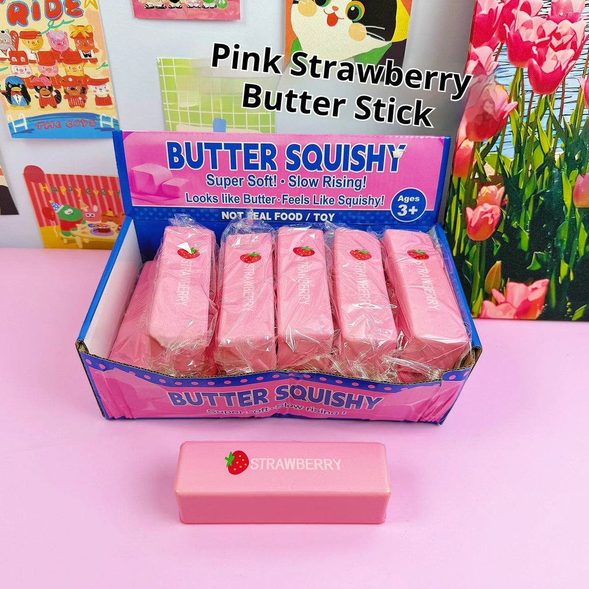 Butter Squishy Toy — 13.5cm Slow Rising Stress Relief Squeeze Toy