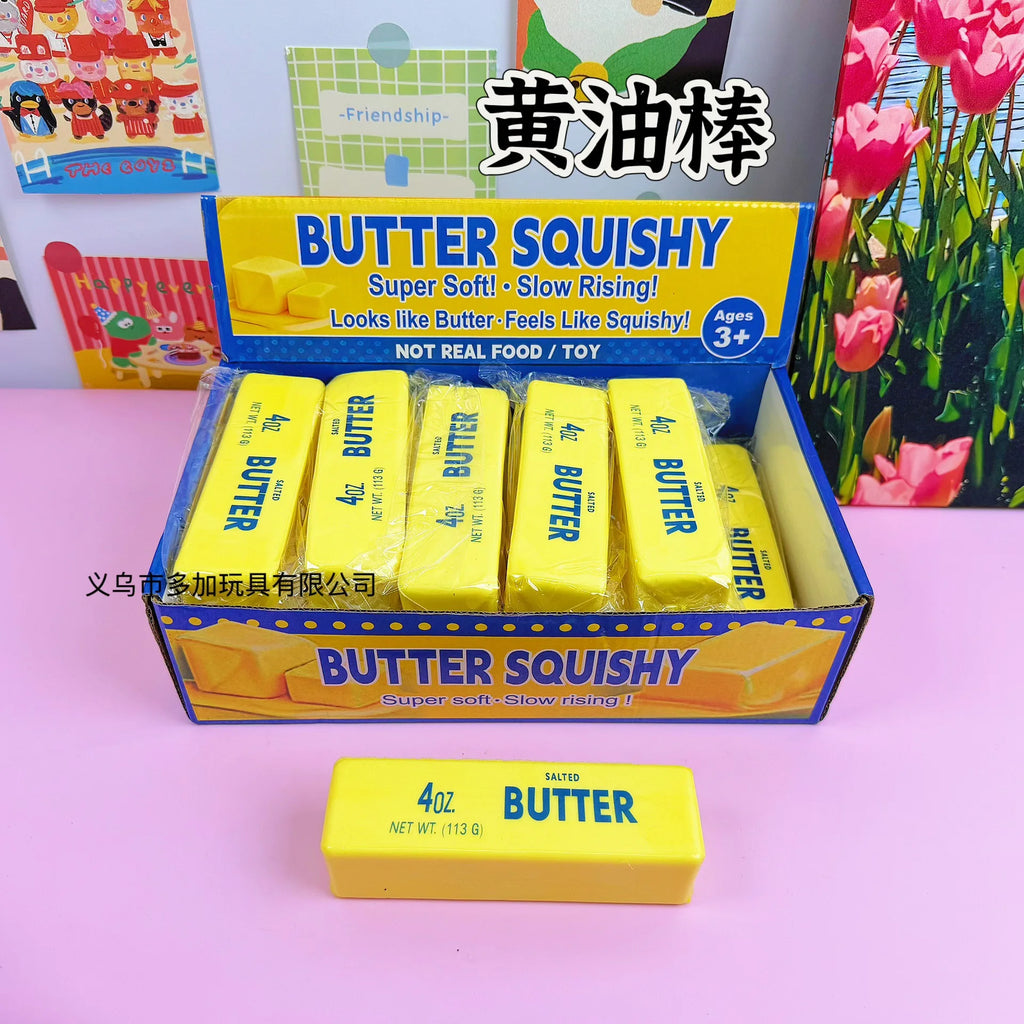 Butter Squishy Toy — 13.5cm Slow Rising Stress Relief Squeeze Toy