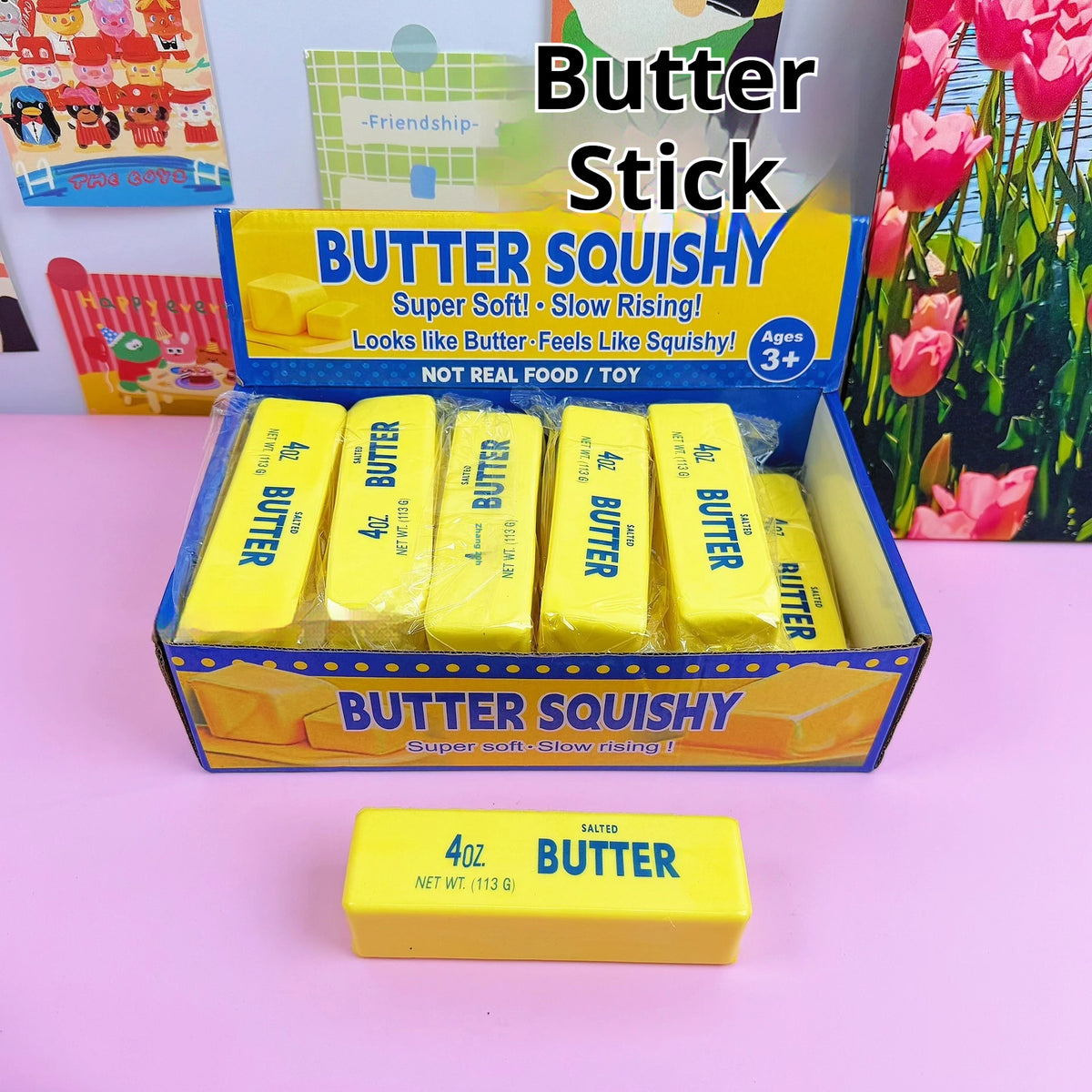Butter Squishy Toy — 13.5cm Slow Rising Stress Relief Squeeze Toy